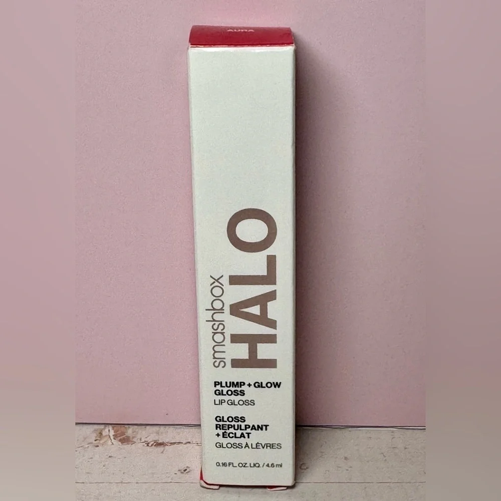 Smashbox Halo Plump + Glow Lip Gloss (Aura) NIB 4.6 ml / 0.16 fl oz